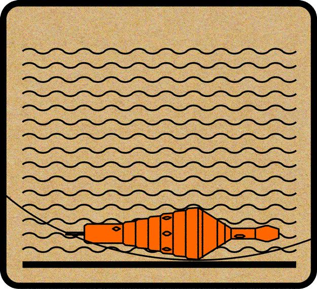 Clever Float Illustration Grundangeln ohne Blei